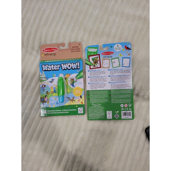 Set of 2 Let's Explore Water Wow Seasons books by Melissa & Doug NEW REUSABLE - Picture 1 of 8